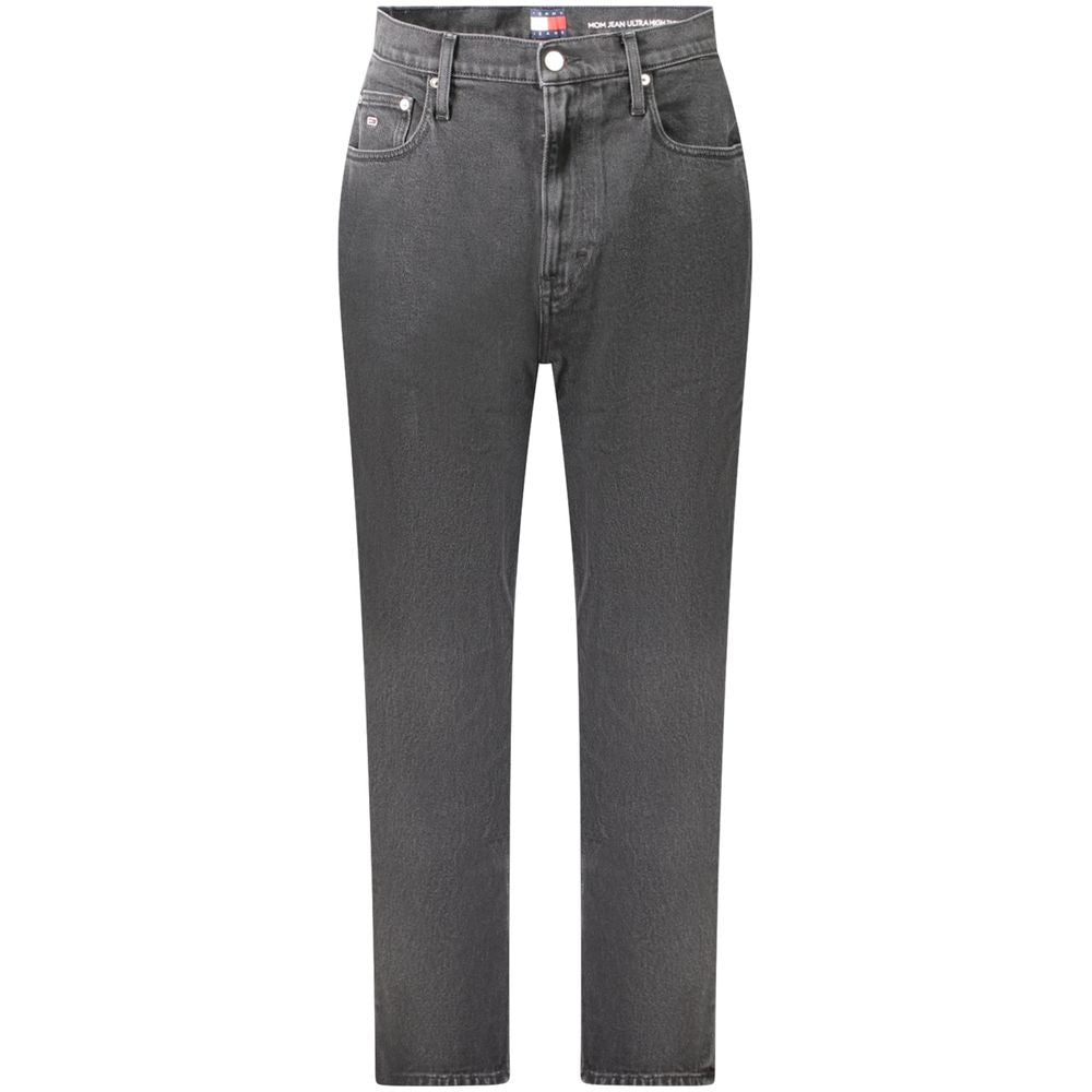 Vaqueros negros de algodón Tommy Hilfiger para mujer