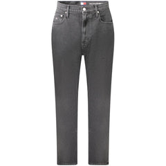 Vaqueros negros de algodón Tommy Hilfiger para mujer