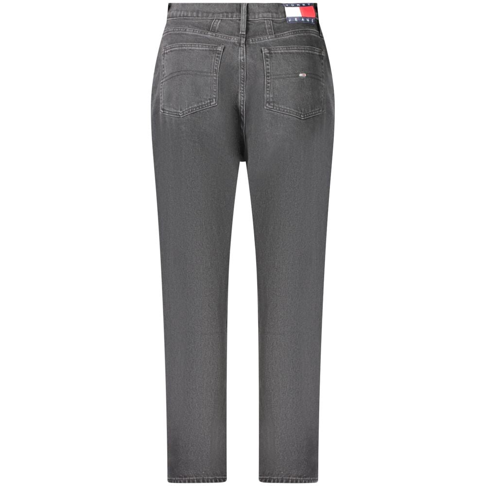 Vaqueros negros de algodón Tommy Hilfiger para mujer