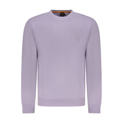 Suéter de algodón morado de Hugo Boss