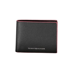 Elegante cartera plegable de cuero con detalles en contraste de Tommy Hilfiger