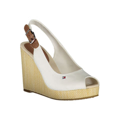 Sandalia de algodón blanca Tommy Hilfiger