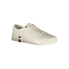 Zapatillas Tommy Hilfiger de cuero blanco para hombre