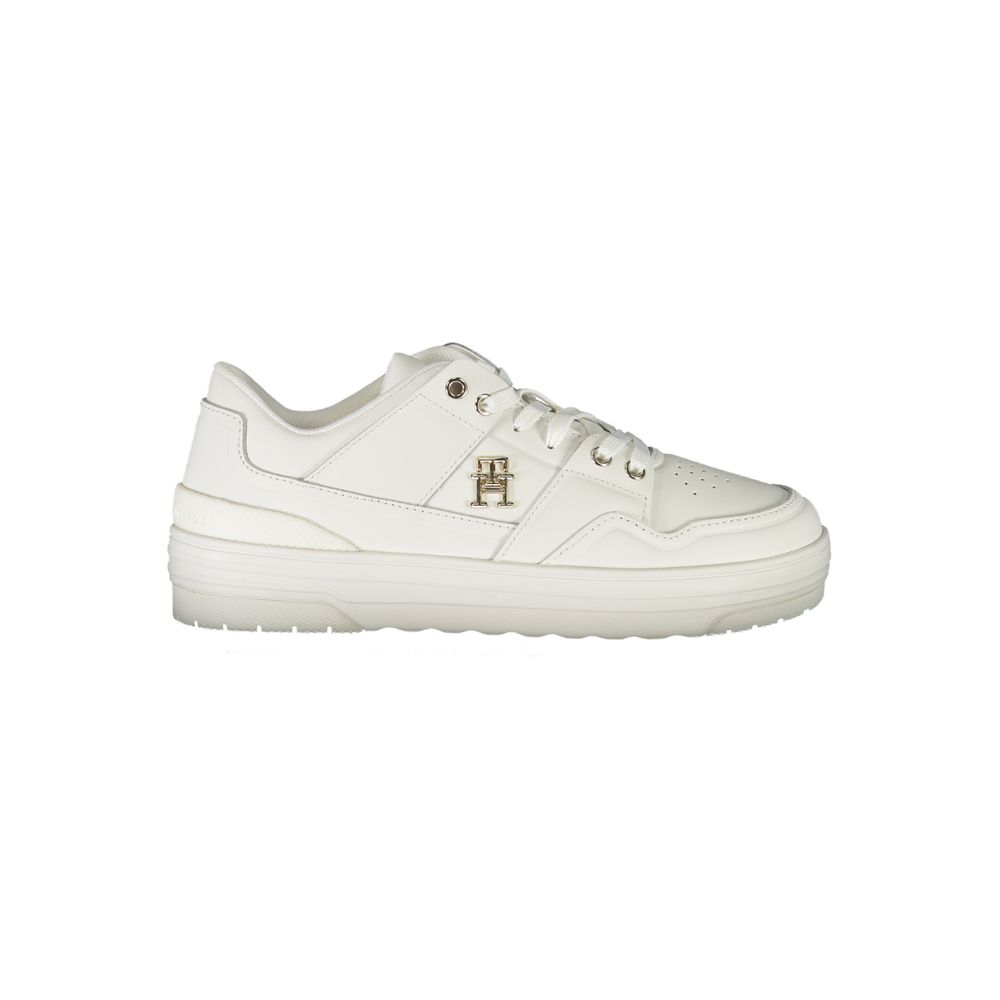 Zapatillas Tommy Hilfiger de piel blanca para mujer