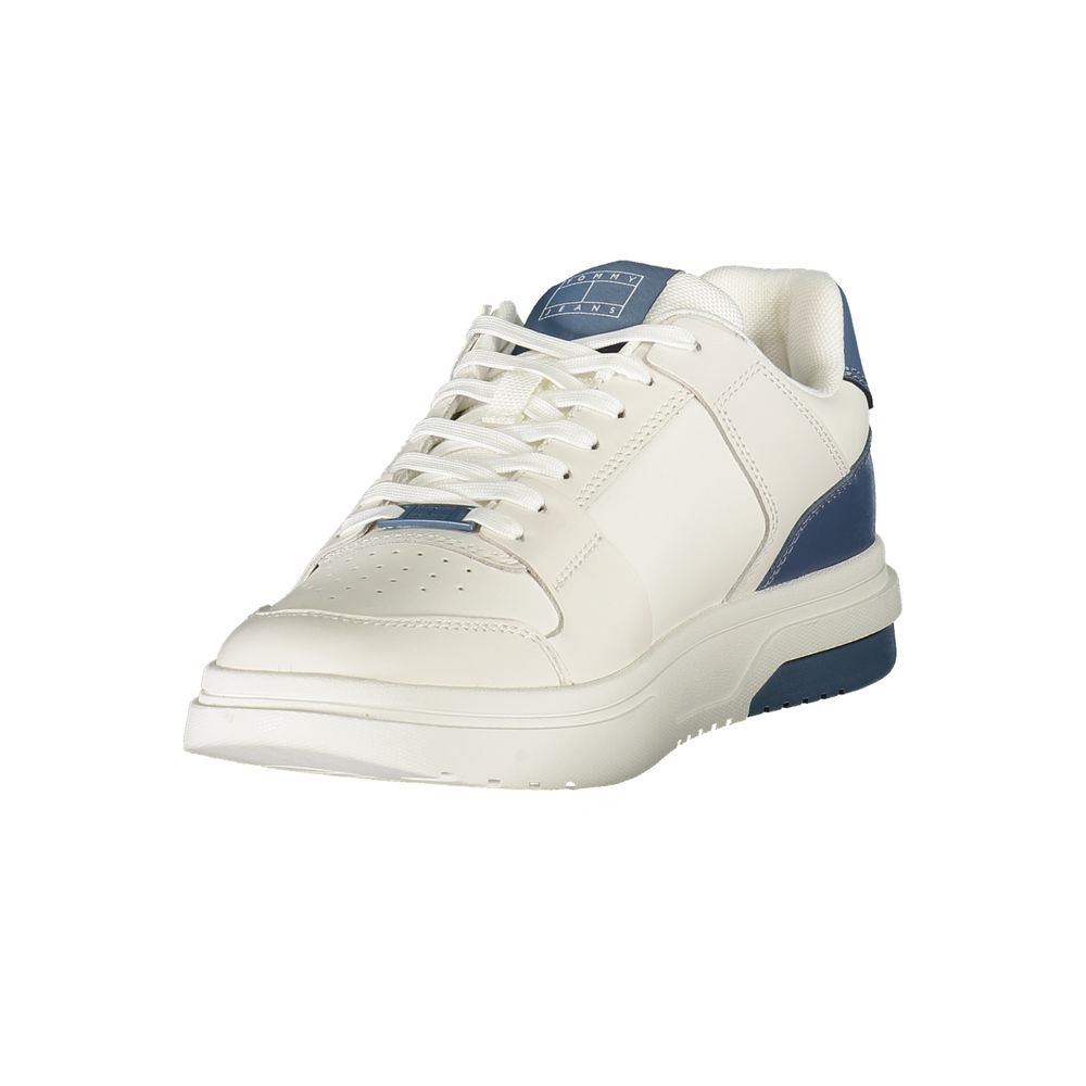 Zapatillas Tommy Hilfiger de cuero blanco para hombre