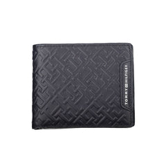 Cartera de cuero azul Tommy Hilfiger para hombre