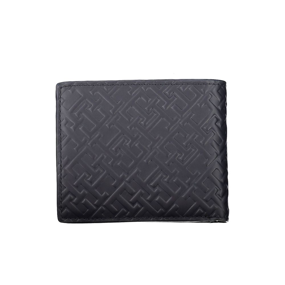 Cartera de cuero azul Tommy Hilfiger para hombre