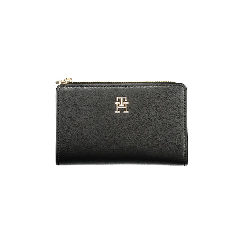 Cartera Tommy Hilfiger de polietileno negra para mujer