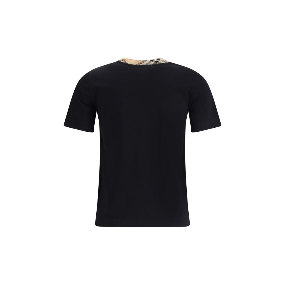 Camiseta de cuello redondo a cuadros de Burberry