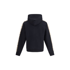 Sudadera con capucha y ribete de cuadros de Burberry