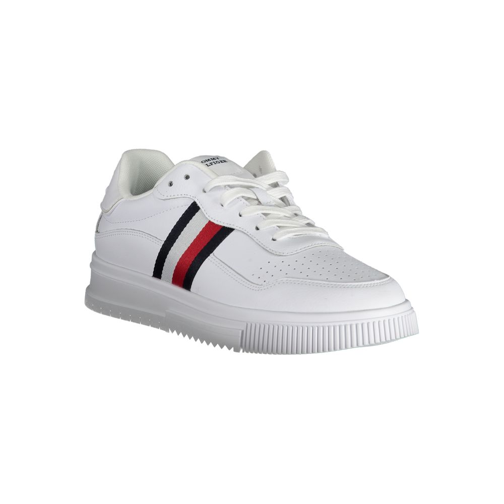 Zapatillas Tommy Hilfiger de cuero blanco para hombre