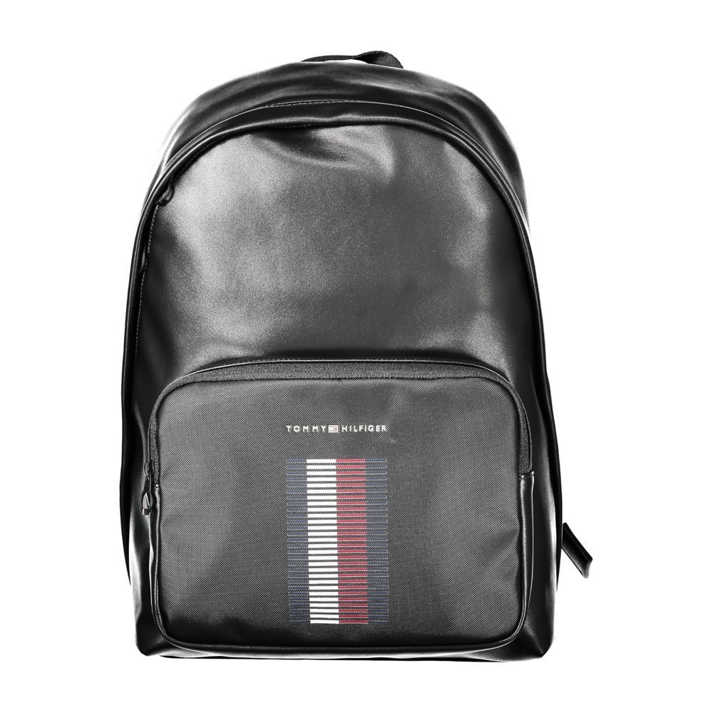Mochila Tommy Hilfiger de polietileno negra para hombre