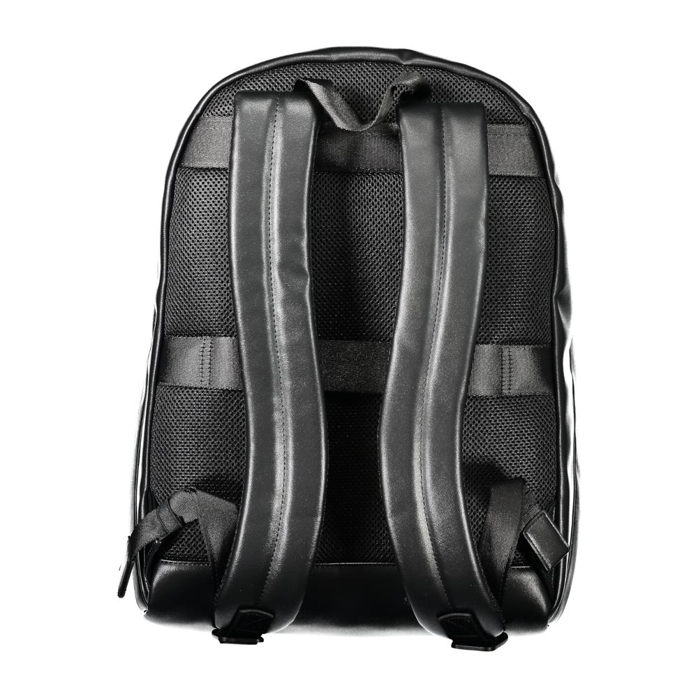 Mochila Tommy Hilfiger de polietileno negra para hombre