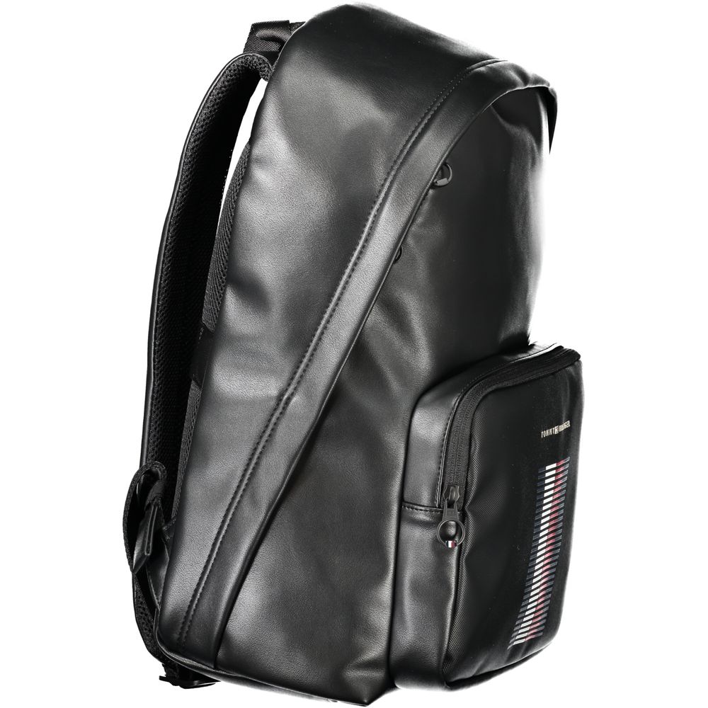 Mochila Tommy Hilfiger de polietileno negra para hombre