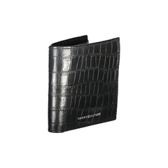Cartera de cuero negra Tommy Hilfiger