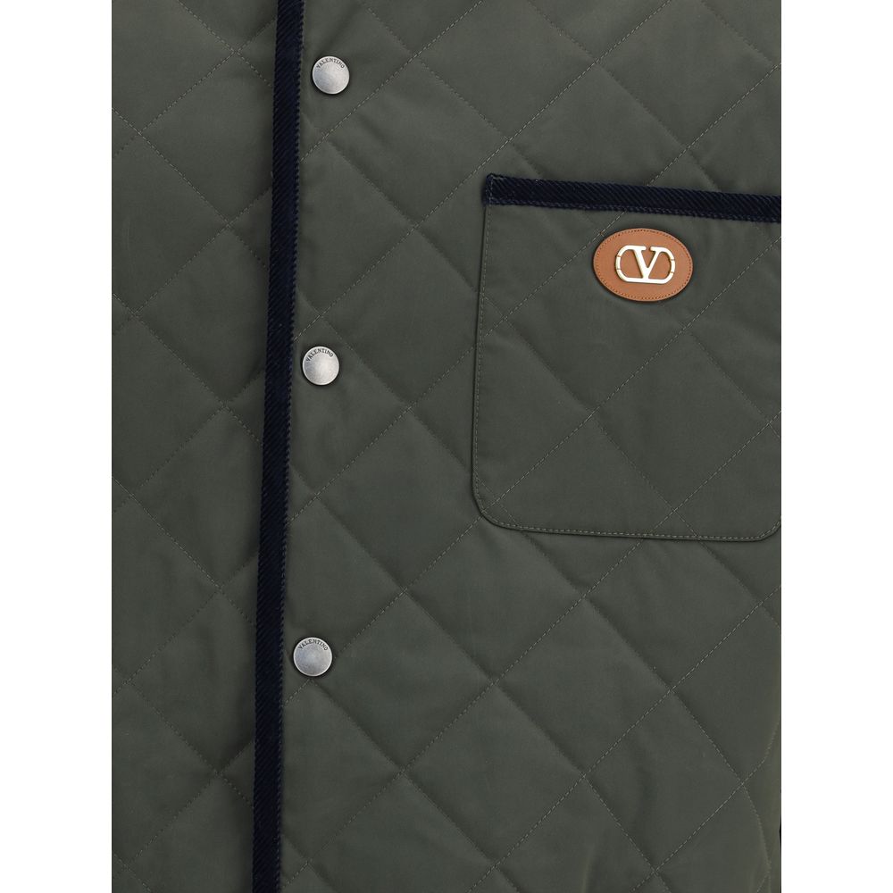 Chaqueta acolchada con el logotipo de Valentino