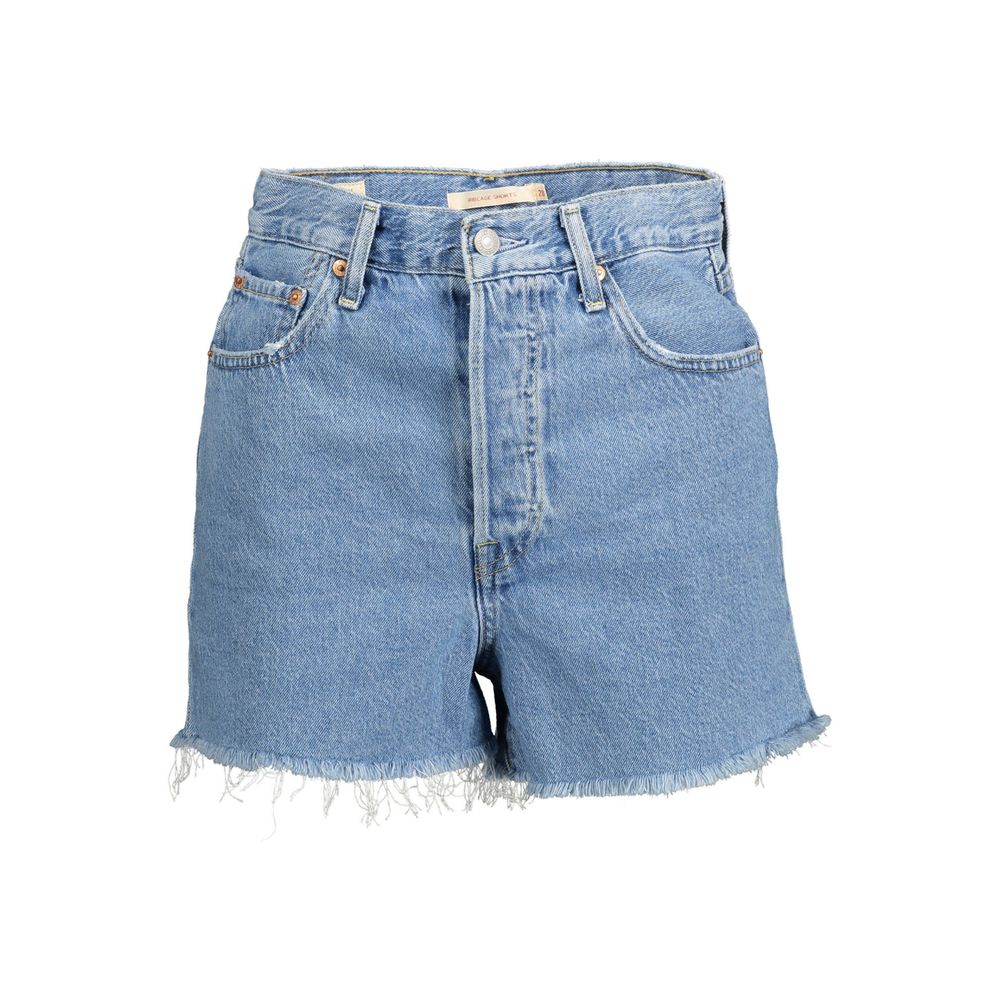 Pantalón corto Levi's de algodón azul claro para mujer