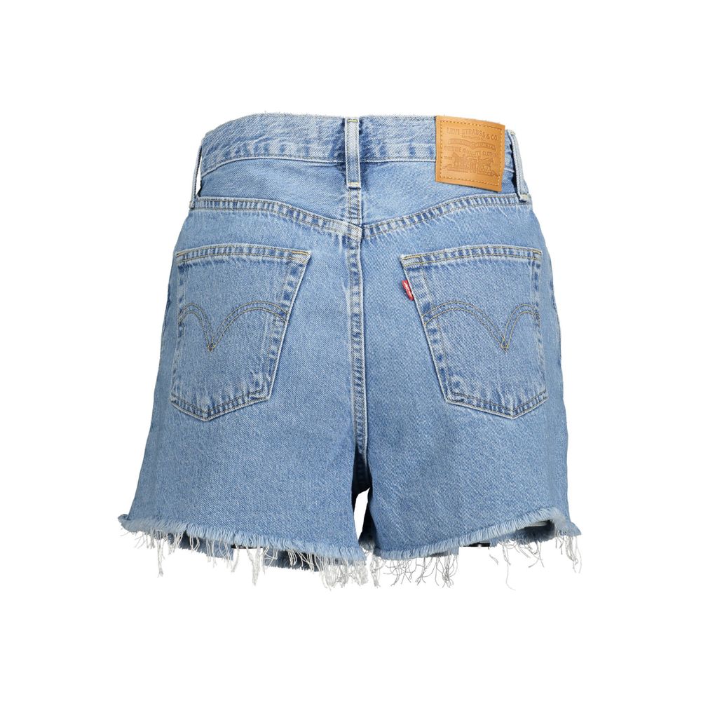 Pantalón corto Levi's de algodón azul claro para mujer