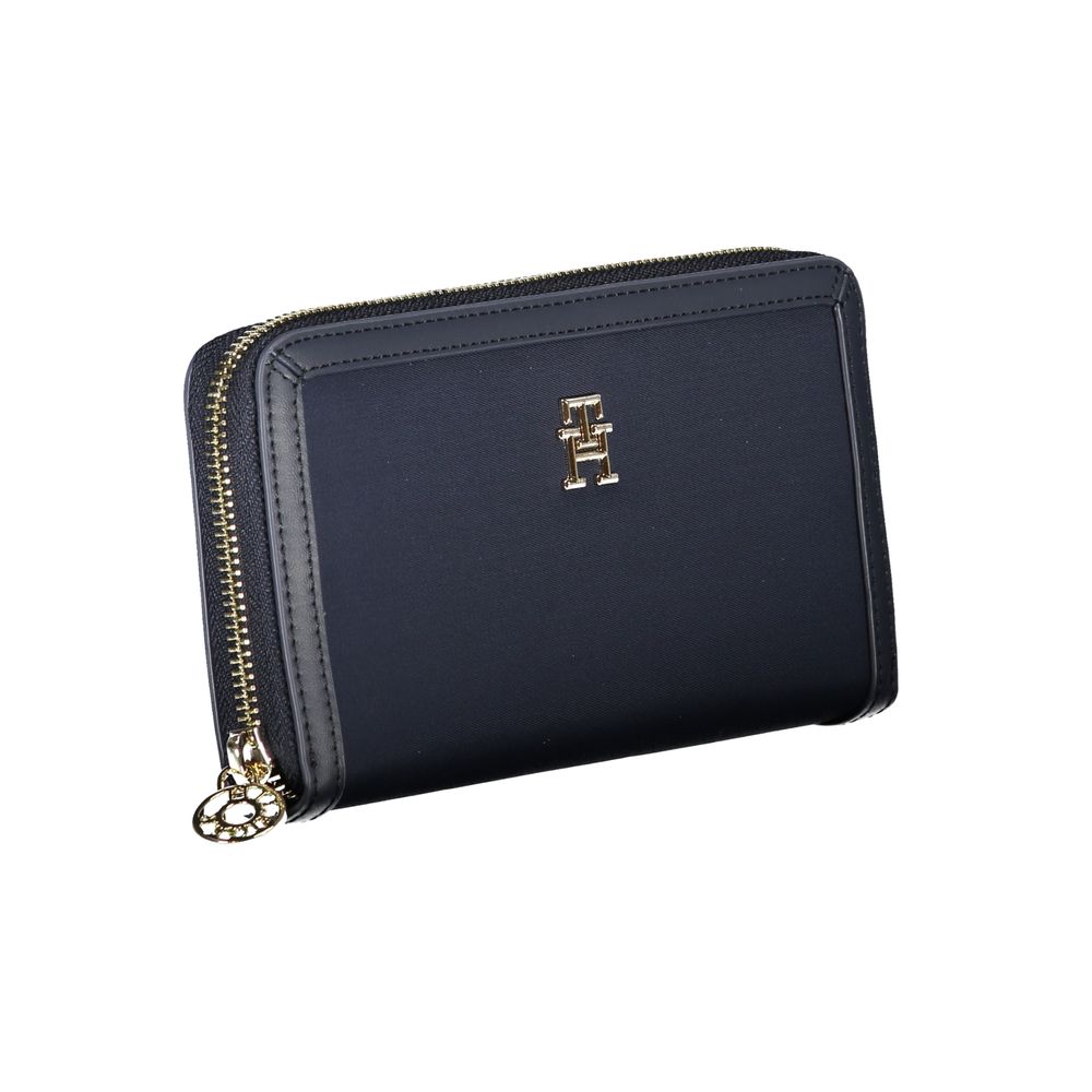 Cartera azul sostenible Tommy Hilfiger Chic con cremallera de seguridad