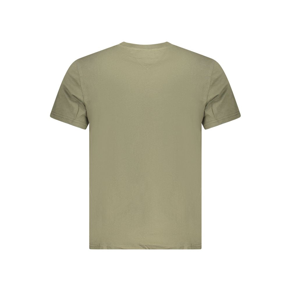 Camiseta de algodón verde Tommy Hilfiger para hombre