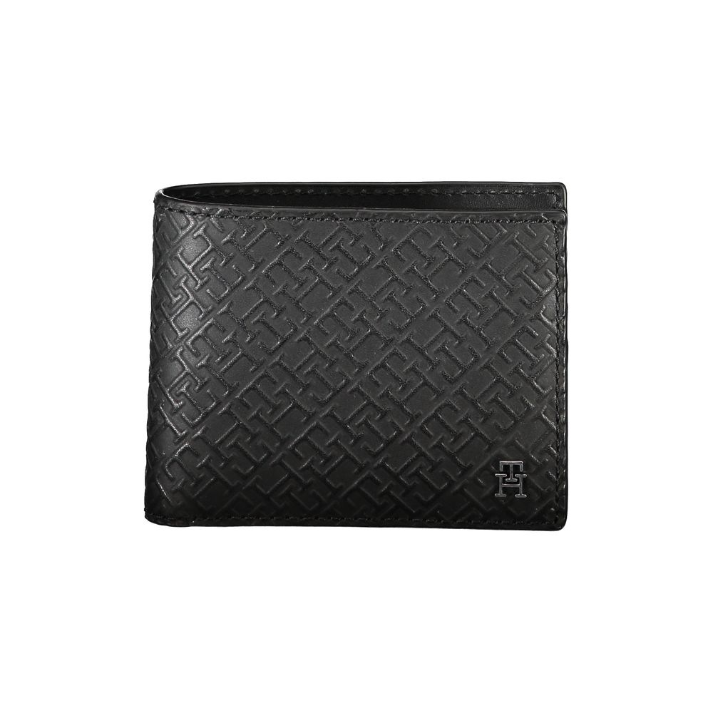 Elegante cartera doble de piel con detalles en contraste de Tommy Hilfiger