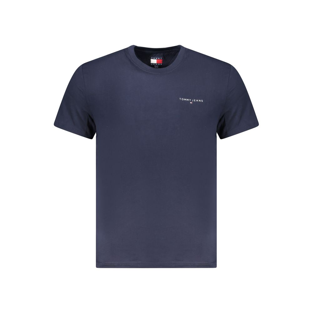 Camiseta azul de algodón Tommy Hilfiger para hombre