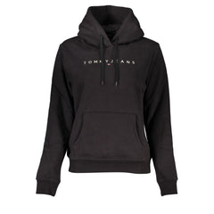 Suéter de algodón negro Tommy Hilfiger para mujer