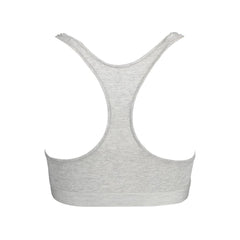 Sujetador deportivo Tommy Hilfiger de algodón gris para mujer