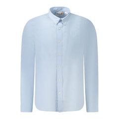 Camisa de algodón azul claro Timberland para hombre