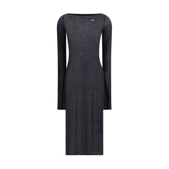 Vestido largo de jersey Miu Miu