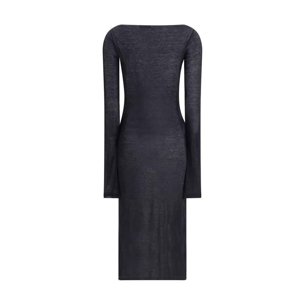 Vestido largo de jersey Miu Miu