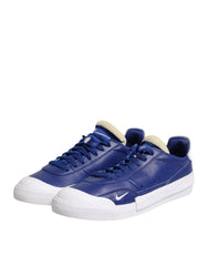 Zapatillas Nike blancas y azules con cordones y caña baja tipo drop-type PRM