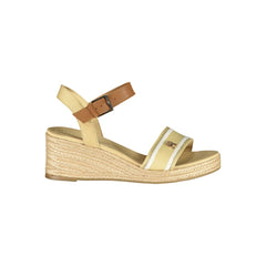 Sandalia de poliéster beige Tommy Hilfiger