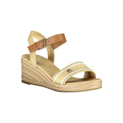 Sandalia de poliéster beige Tommy Hilfiger