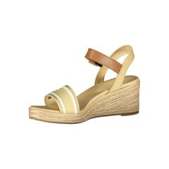 Sandalia de poliéster beige Tommy Hilfiger