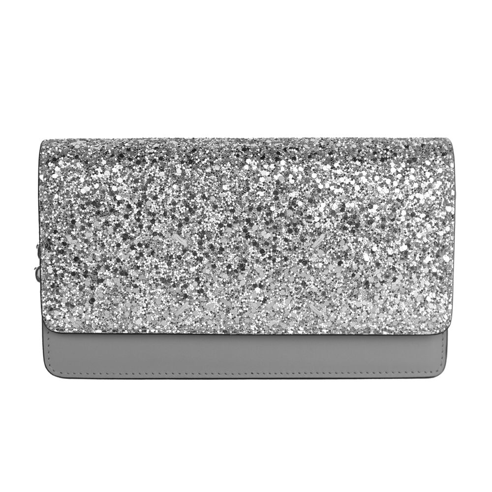 Bolso bandolera de piel gris de Maison Margiela