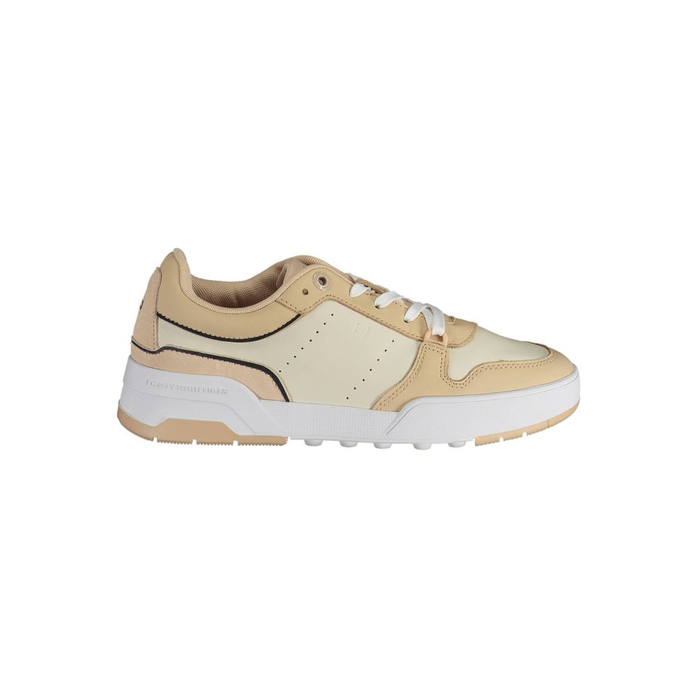 Zapatillas Tommy Hilfiger de piel beige para mujer