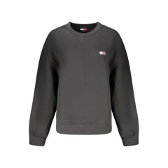 Suéter de algodón negro Tommy Hilfiger para mujer