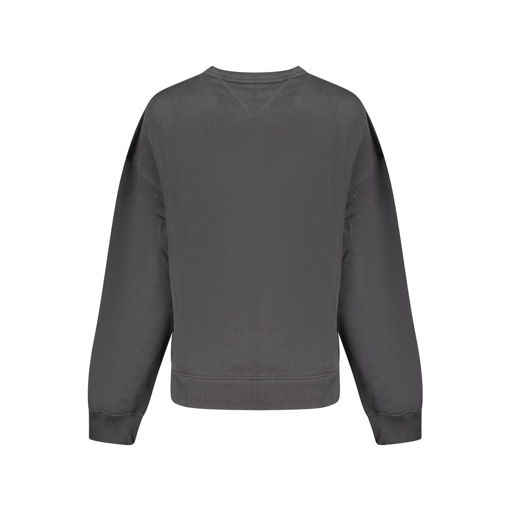 Suéter de algodón negro Tommy Hilfiger para mujer