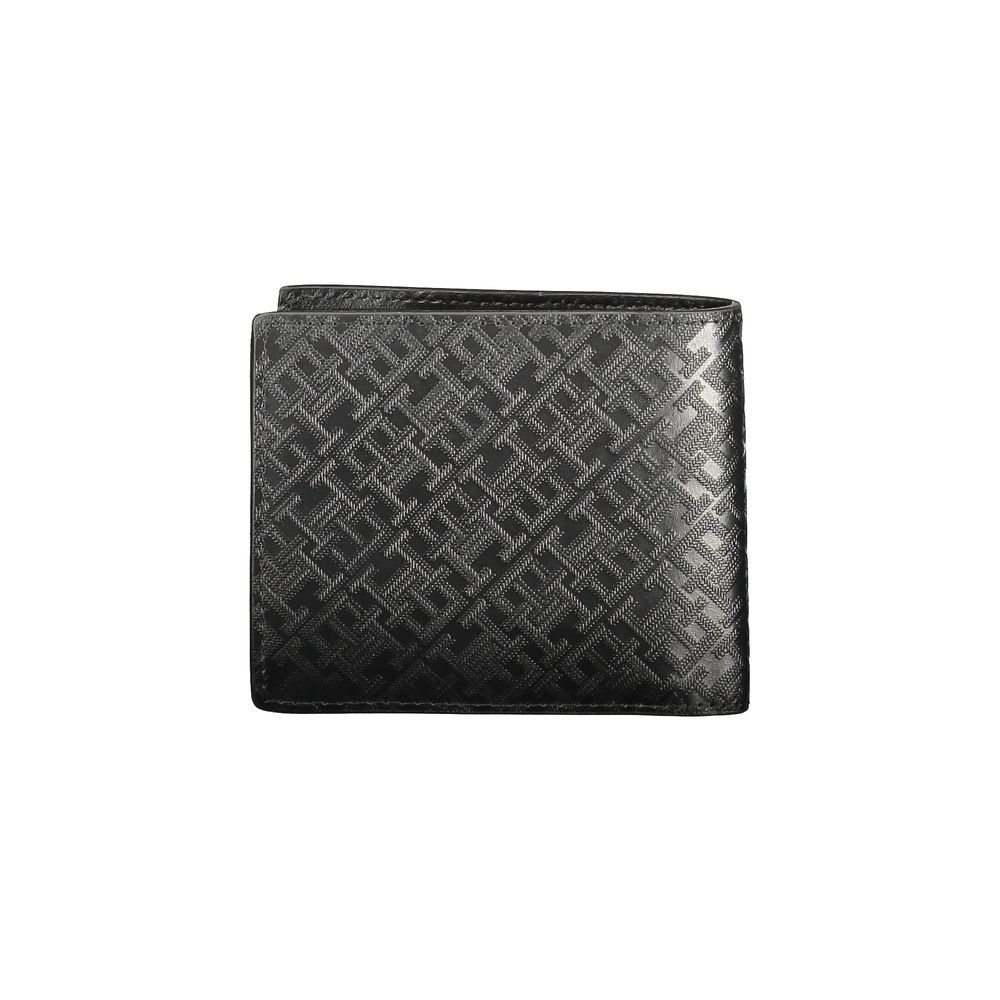 Cartera de cuero negra para hombre de Tommy Hilfiger