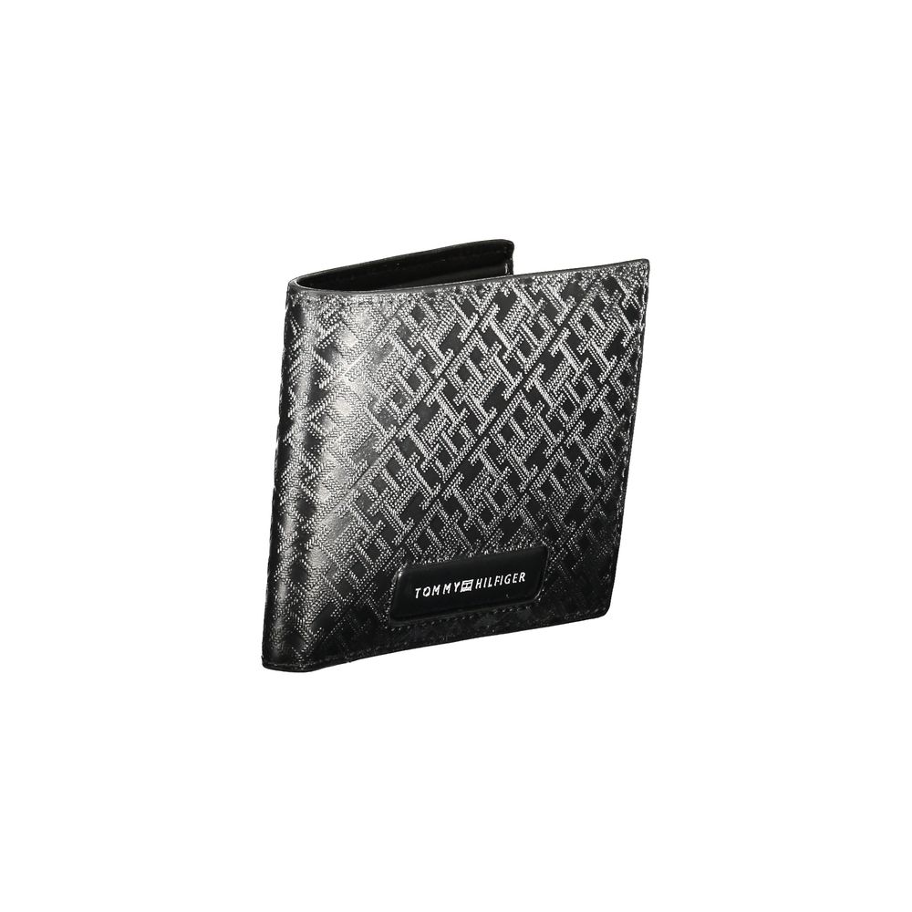 Cartera de cuero negra para hombre de Tommy Hilfiger