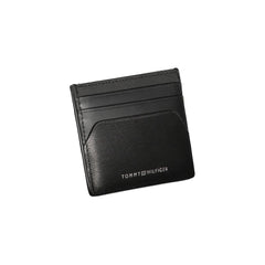 Cartera de cuero negra Tommy Hilfiger