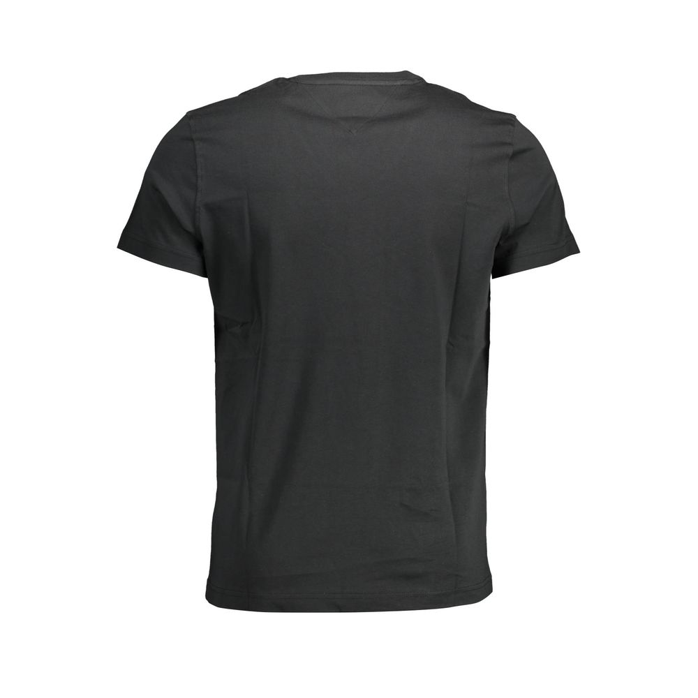 Camiseta de algodón negra de Tommy Hilfiger