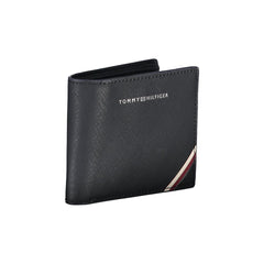 Cartera de cuero azul Tommy Hilfiger para hombre