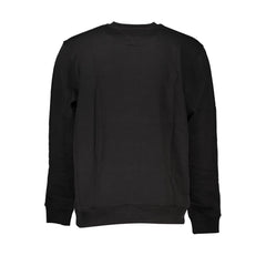 Sudadera elegante de algodón negro con cuello redondo de Tommy Hilfiger