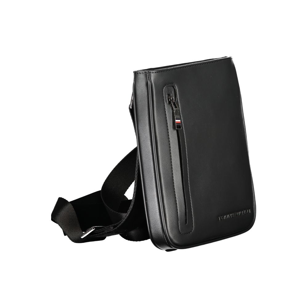 Bolso de hombro de polietileno negro de Tommy Hilfiger