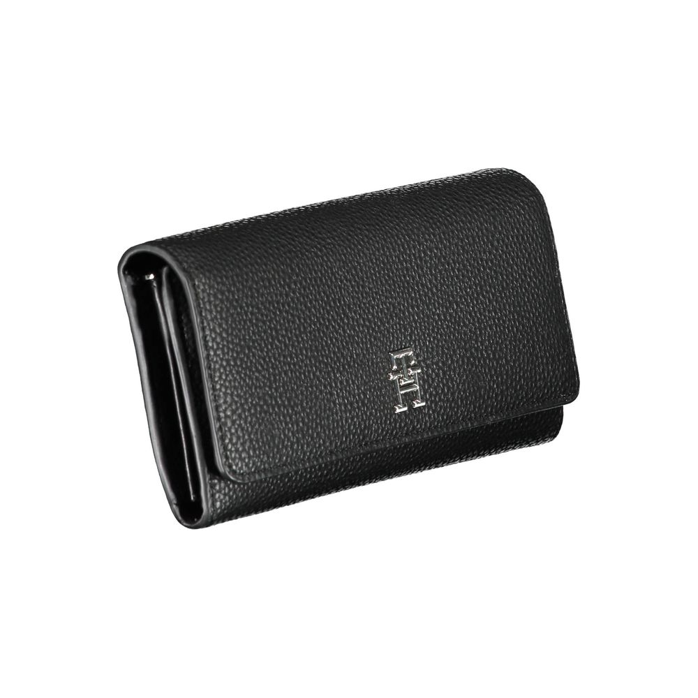 Cartera Tommy Hilfiger de polietileno negra para mujer