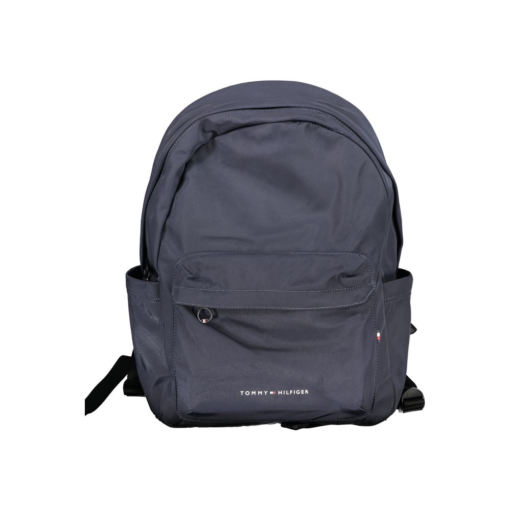 Mochila de poliéster azul Tommy Hilfiger