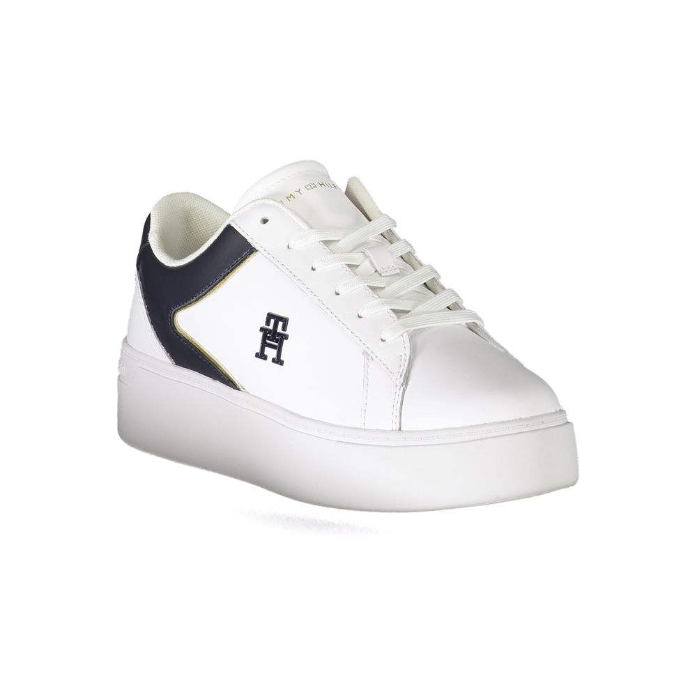 Zapatillas blancas de poliéster de Tommy Hilfiger
