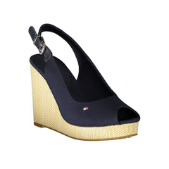 Sandalia de algodón azul Tommy Hilfiger